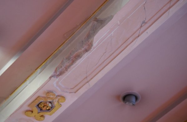 Unutrašnjost Sabora stradalog u potresu