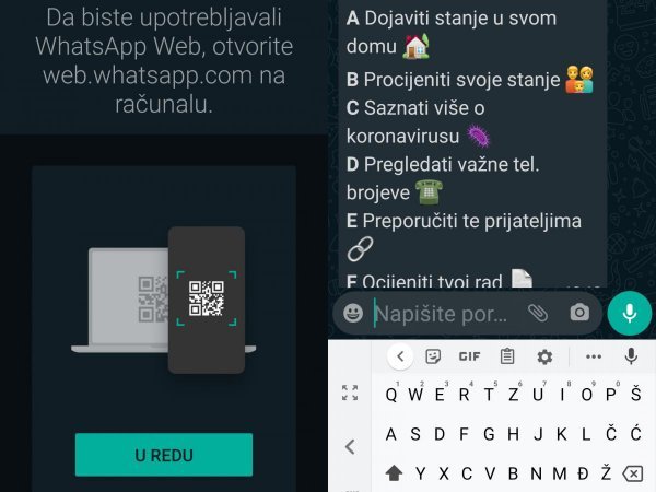 S Andrijom možete kontaktirati i preko aplikacije WhatsApp na pametnom telefonu