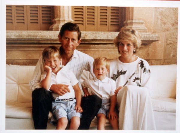 Princeza Diana, princ Charles, princ William i princ Harry