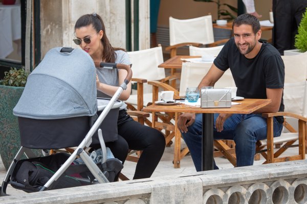 Marin i Kristina Čilić na Stradunu