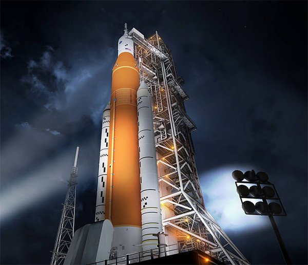 Raketa Space Launch Systema i kapsula Orion