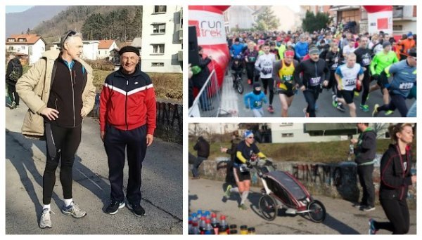 Josip Antić i Stjepan Puh na utrci u Krapini