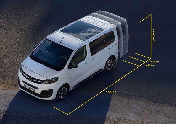 Opel Zafira Life dimenzije tri verzije: S, M i L