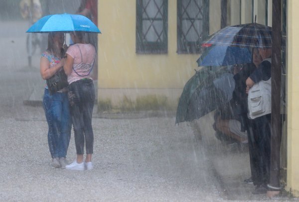Kiša i tuča u Zagrebu