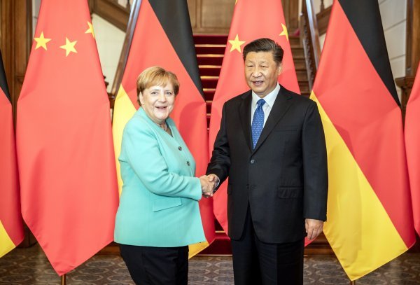 Angela Merkel i Xi Jinping