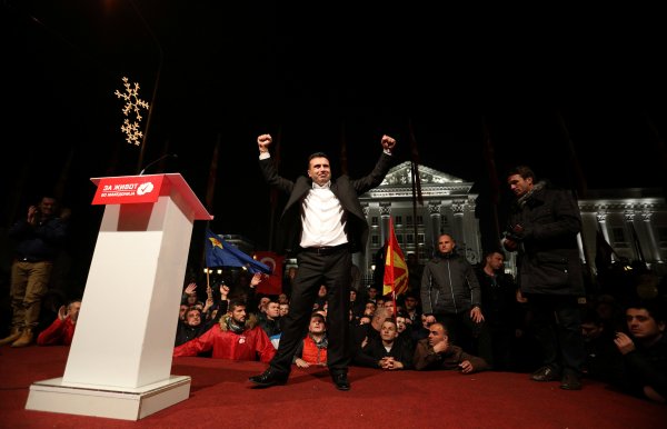 Šef Socijaldemokratske unije i glavni izazivač Zoran Zaev Stojan Nemov /Reuters