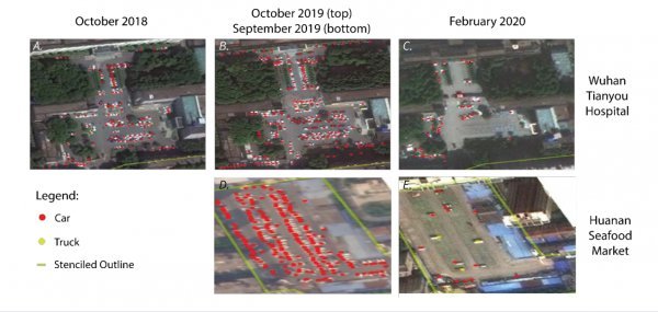 Ekipa s Harvarda uspoređivala je broj parkiranih automobila ispred bolnica i tržnice u Wuhanu