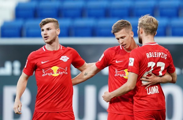 Hoffenheim - RB Leipzig (Dani Olmo prima čestitke)