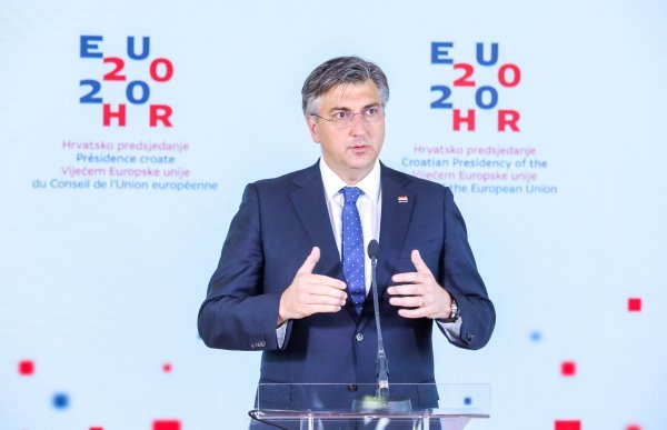 Andrej Plenković dao izjavu prije početka sastanka Europskog vijeća