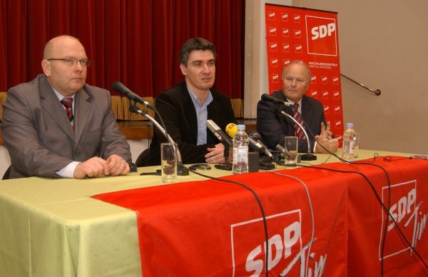 Dino Kozlevac, Zoran Milanović i Slavko Linić 2008. godine