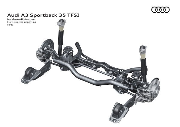 Audi A3 Sportback 35TFSI S line+ stražnji multi-link ovjes