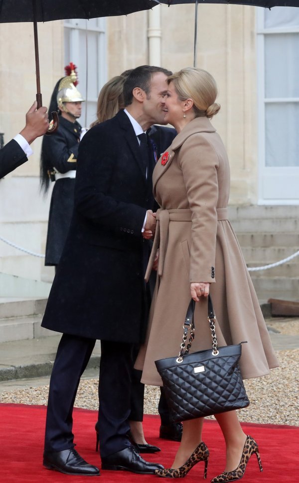 Kolinda Grabar Kitarović i Emmanuel Macron