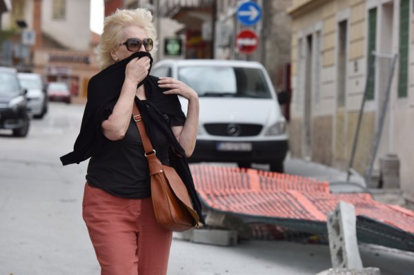 Jaka bura poharala Šibenik