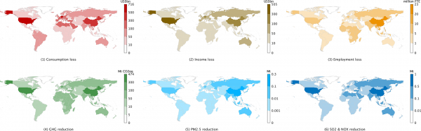 Globalni utjecaji pandemije Covida-19, raščlanjeni po svjetskim regijama