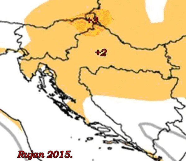Odstupanja za rujan  SEEVCCC