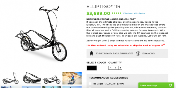 ElliptiGO bicikl