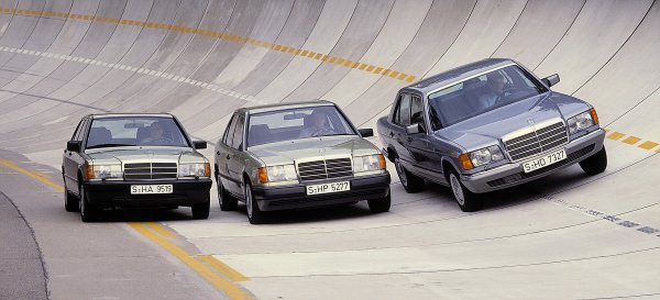Mercedes-Benz W 201 (1982.), W 124 (1984.) i S-klasa W 126 (1979.)