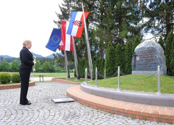 Predsjednica Kolinda Grabar Kitarović u Bleiburgu