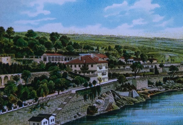 Kupališne kućice Vile Minak, Volosko-Opatija, razglednica, privatna zbirka