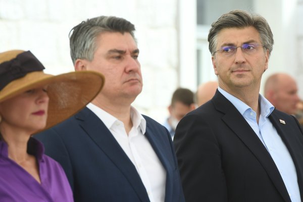 Sanja Musić Milanović, Zoran Milanović i Andrej Plenković