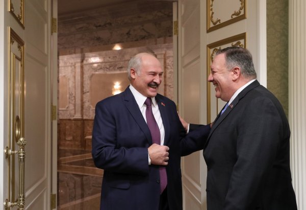 Lukašenko i Pompeo
