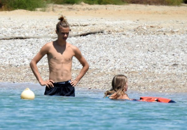 Romeo Beckham sa sestrom Harper Seven