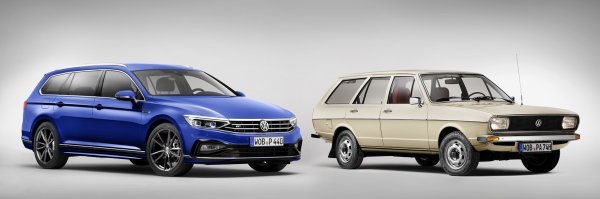 Volkswagen Passat Variant R-Line iz 2019. i prvi model Passata karavana iz 1974.