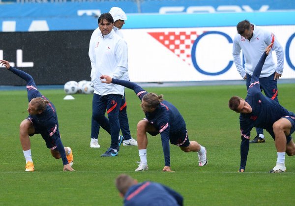 Trening hrvatske nogometne reprezentacije na Maksimiru