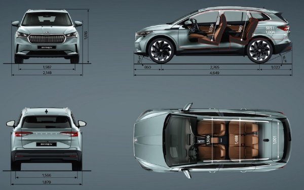 ŠKODA ENYAQ iV - dimenzije