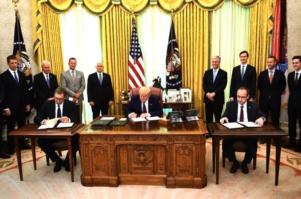 Potpisivanje sporazuma između Srbije i Kosova u Bijeloj kući