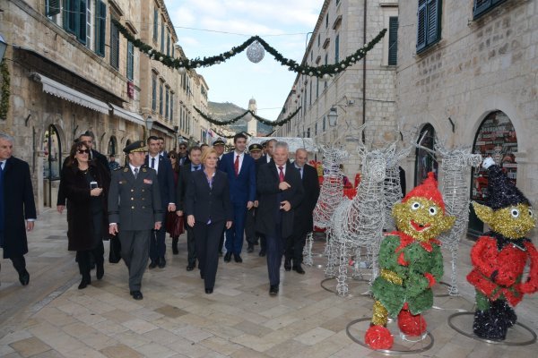 Kolinda Grabar Kitarović u posjetu povodom Dana dubrovačkih branitelja  Željko Tutnjević/Dubrovački  vjesnik/Cropix