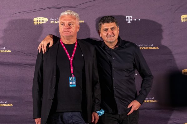 Dražen Majić i Zoran Angeleski na premijeri filma u Puli