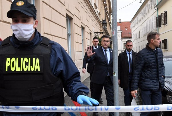 Andrej Plenković nakon pucnjave na Trgu svetog Marka
