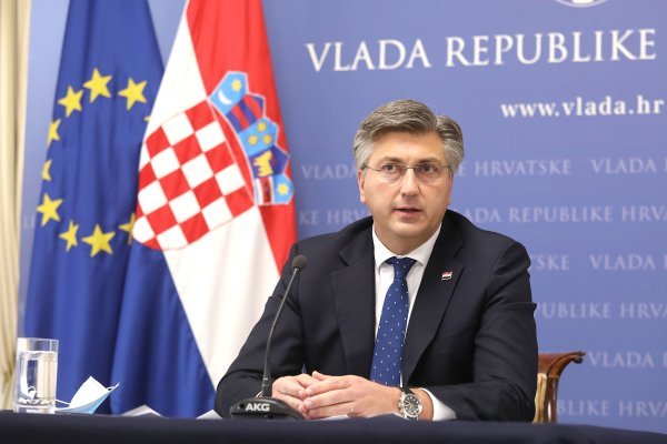 Zagreb: Andrej Plenković održao u Banskim dvorima konferenciju za medije