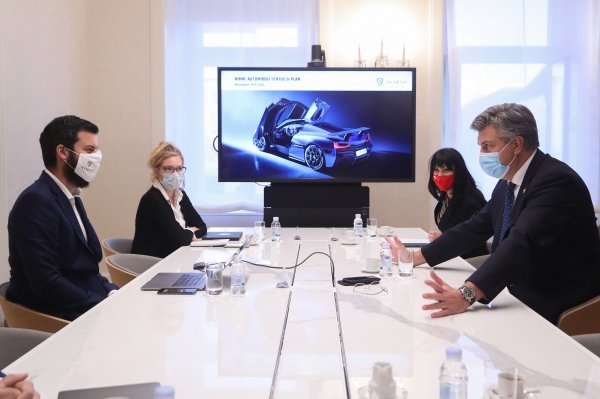 Andrej Plenković primio je Matu Rimca u Banskim dvorima