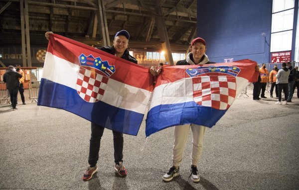 Hrvatska - Francuska, navijači, UEFA Liga nacija, nogomet, 14.10.2020.