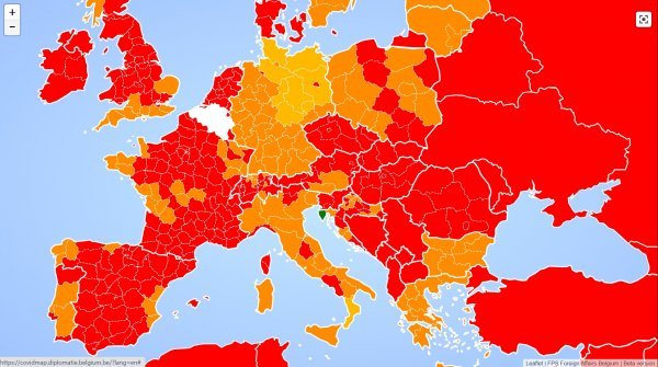 Istra je u srijedu bila jedina zelena regija na svijetu po broju zaraženih osoba koronavirusom