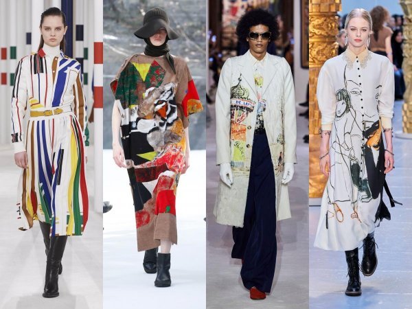 Hermes, Kenzo, Lanvin, Chloe FW 2020