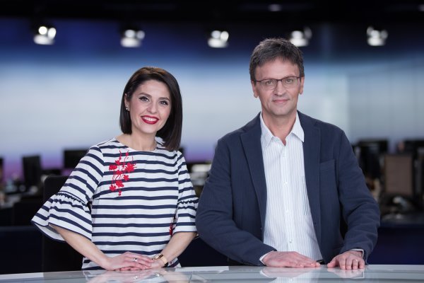 Marija Miholjek i Saša Kopljar, voditelji Dnevnika Nove TV