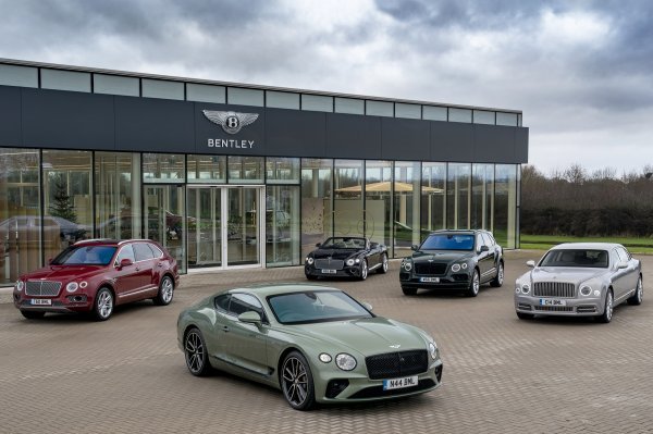 Trenutna gama Bentley modela: Bentayga, Continental GT, Continental GT Convertible, Flying Spur