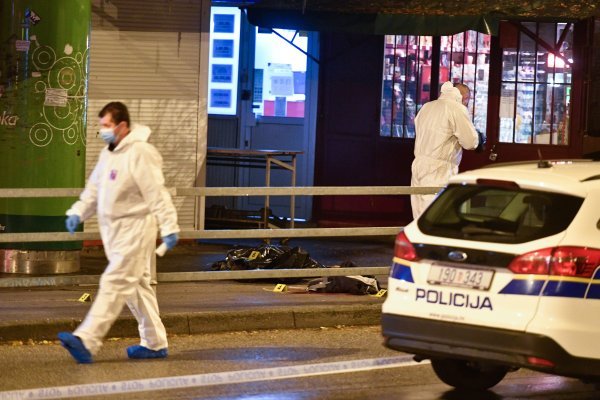 Policijski uviđaj na mjestu sukoba muškaraca u Vrapču