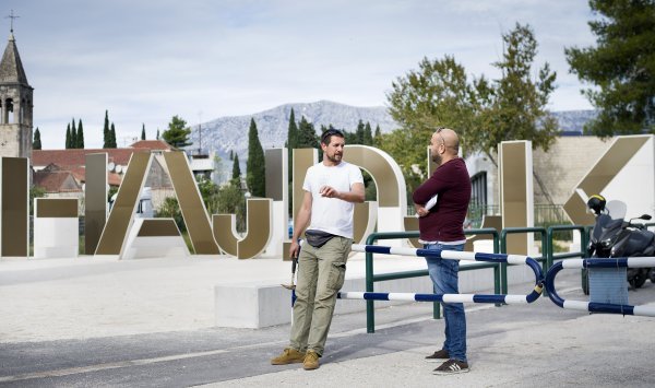 Igor Belamarić, krajobrazni arhitekt, s novinarom tportala Damirom Petranovićem