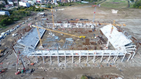 Izgradnja stadiona NK Osijeka na Pampasu