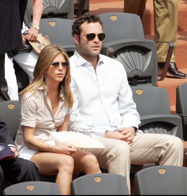Jennifer Aniston i Vince Vaughn na Roland Garrosu (2006.)