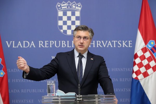 Konferencija za medije premijera Andreja Plenkovića