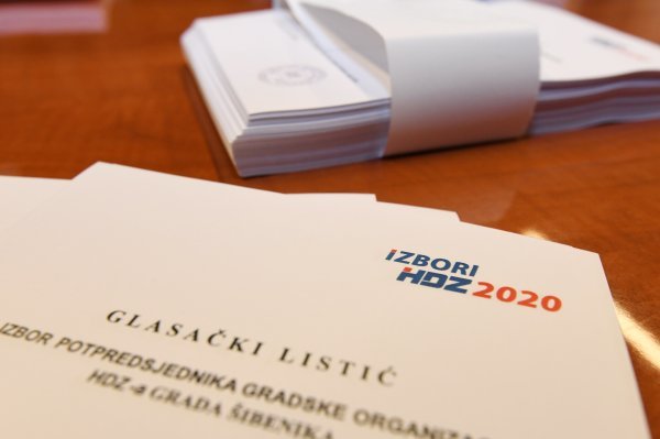 Glasanje na unutarstranačkim izborima u HDZ-u u Šibeniku