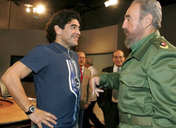 Maradona i Fidel Castro