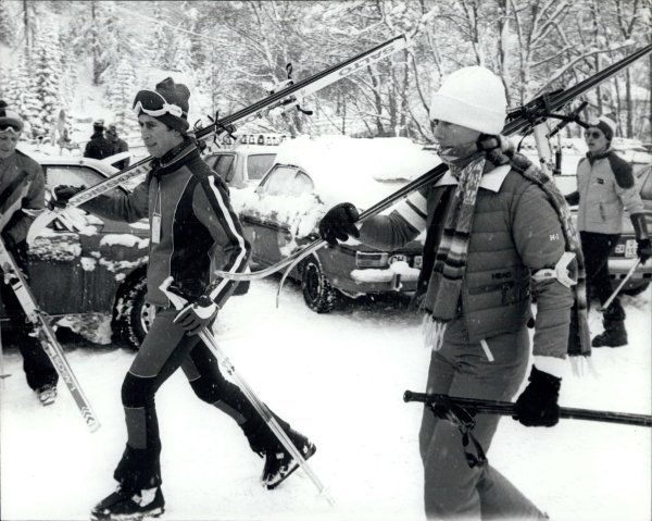 Princ Charles na skijanju