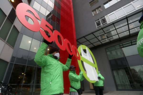 Greenpeace ispred Ministarstva gospodarstva
