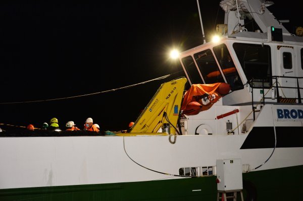 Konferencija za medije nakon pronalaska plinske platforme Ivana D
